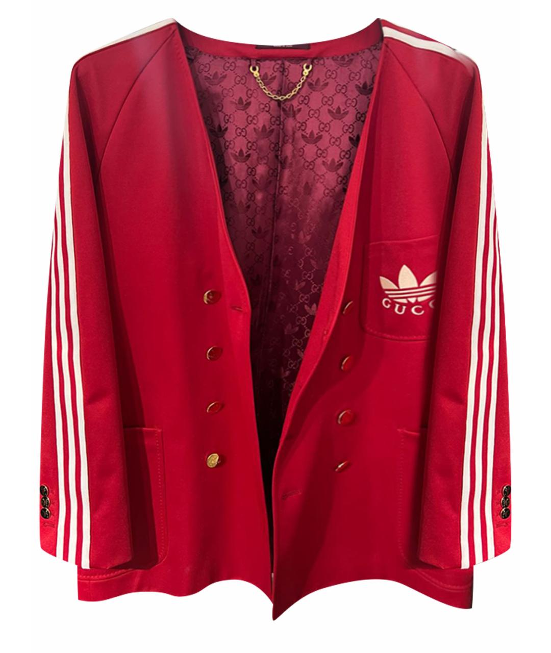 GUCCI Красный полиэстеровый жакет/пиджак, фото 1