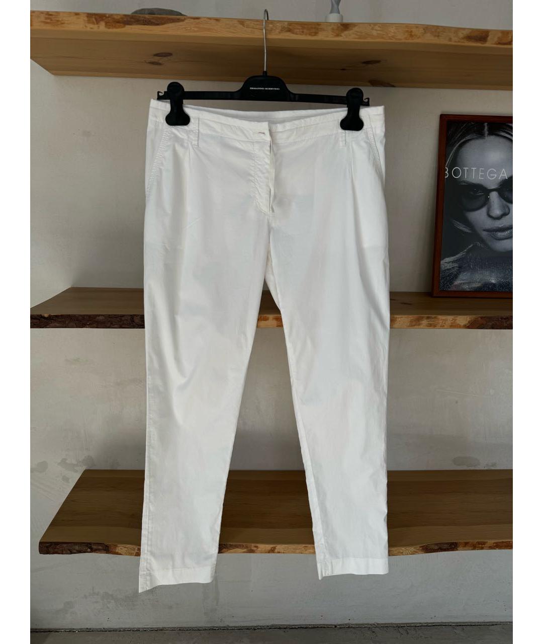 MONCLER Белые брюки узкие, фото 2
