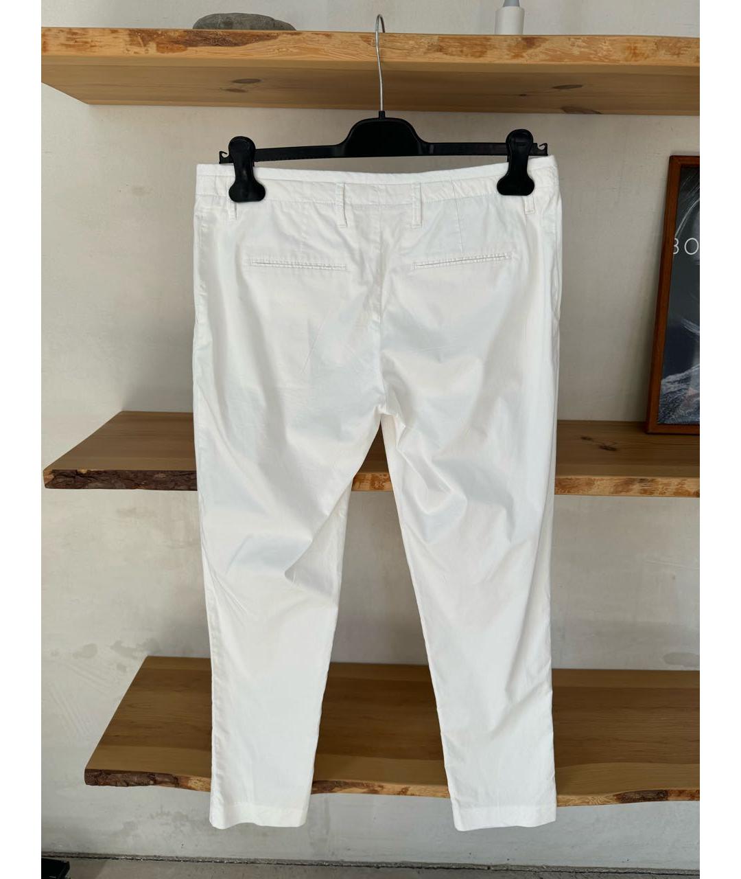 MONCLER Белые брюки узкие, фото 3