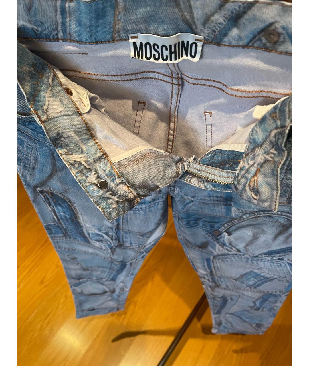 MOSCHINO Голубые джинсы скинни, фото 5