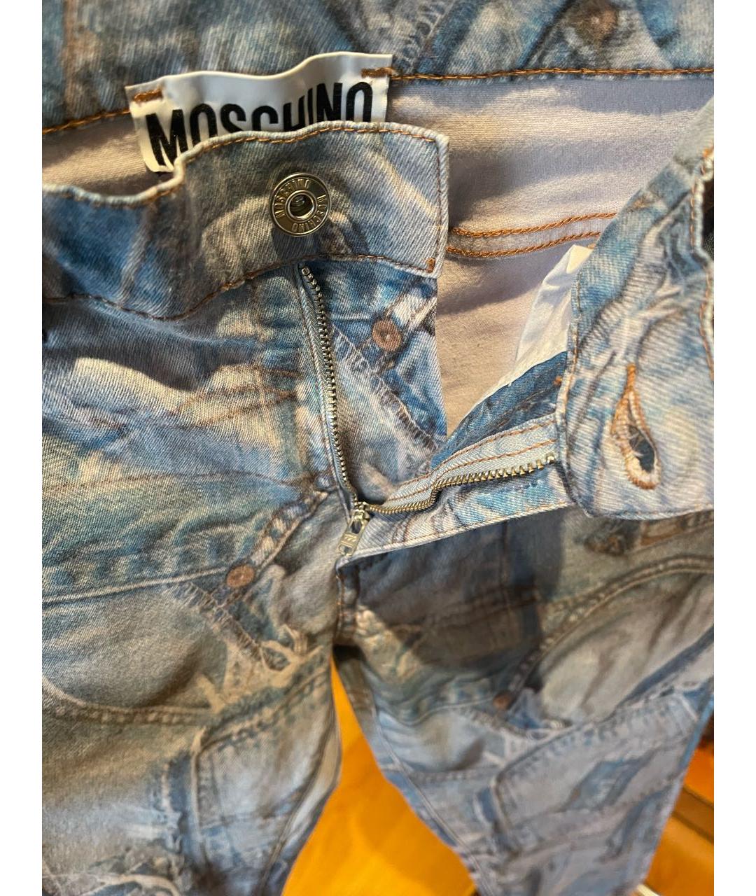 MOSCHINO Голубые джинсы скинни, фото 4