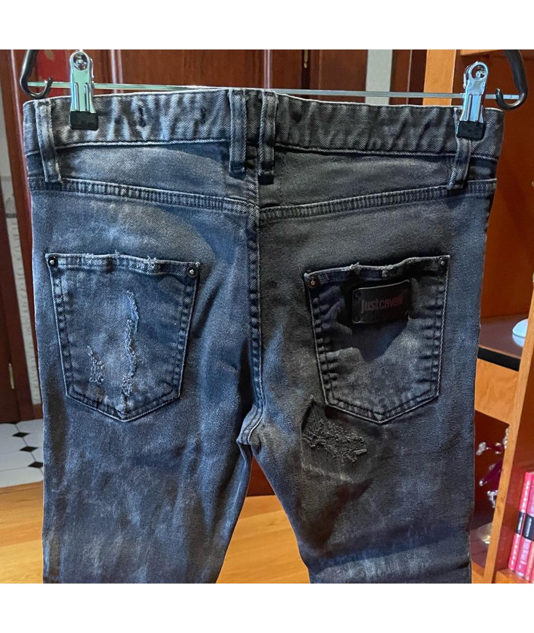 JUST CAVALLI Темно-синие джинсы скинни, фото 3