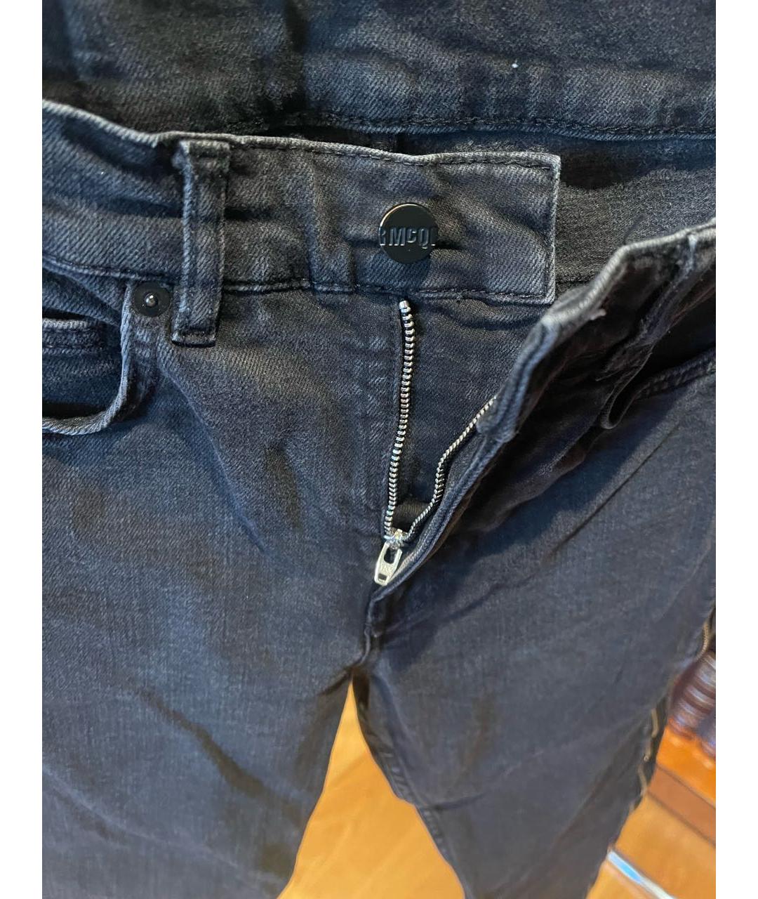 ALEXANDER MCQUEEN Черные джинсы скинни, фото 4