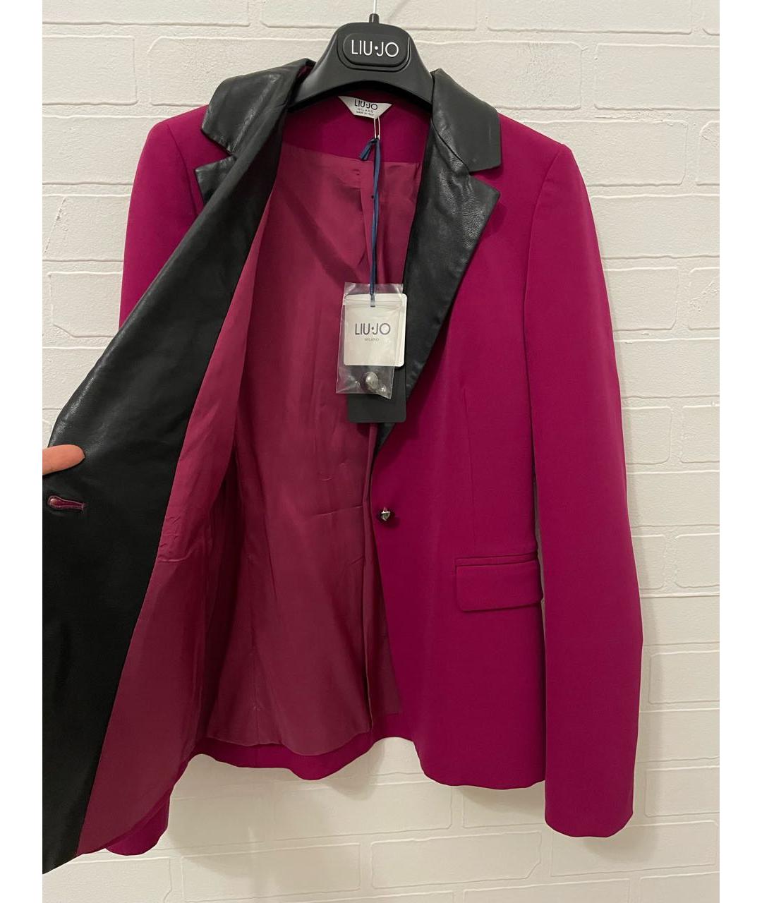 LIU JO Розовый вискозный жакет/пиджак, фото 5