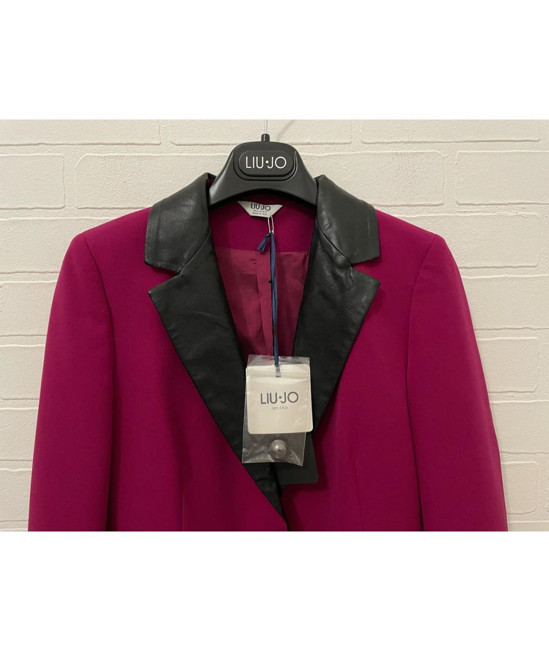 LIU JO Розовый вискозный жакет/пиджак, фото 3