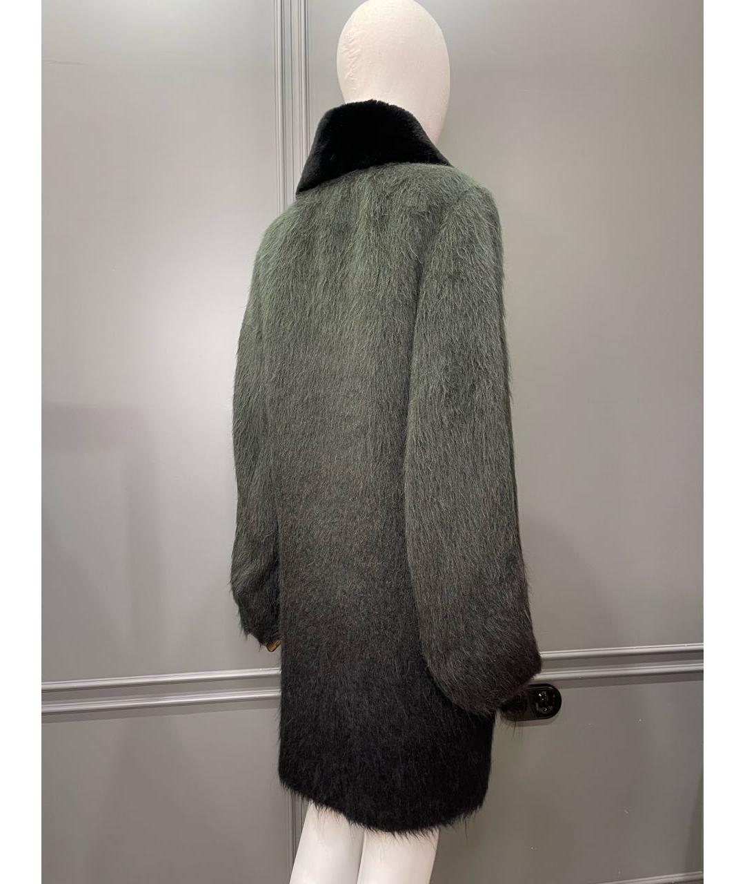 FENDI Хаки кашемировое пальто, фото 2