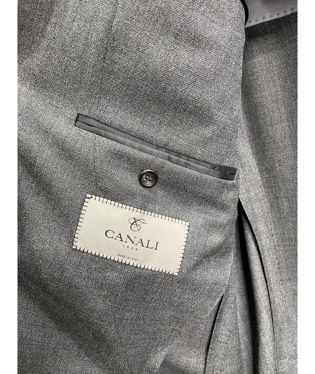 CANALI Серый шерстяной пиджак, фото 5