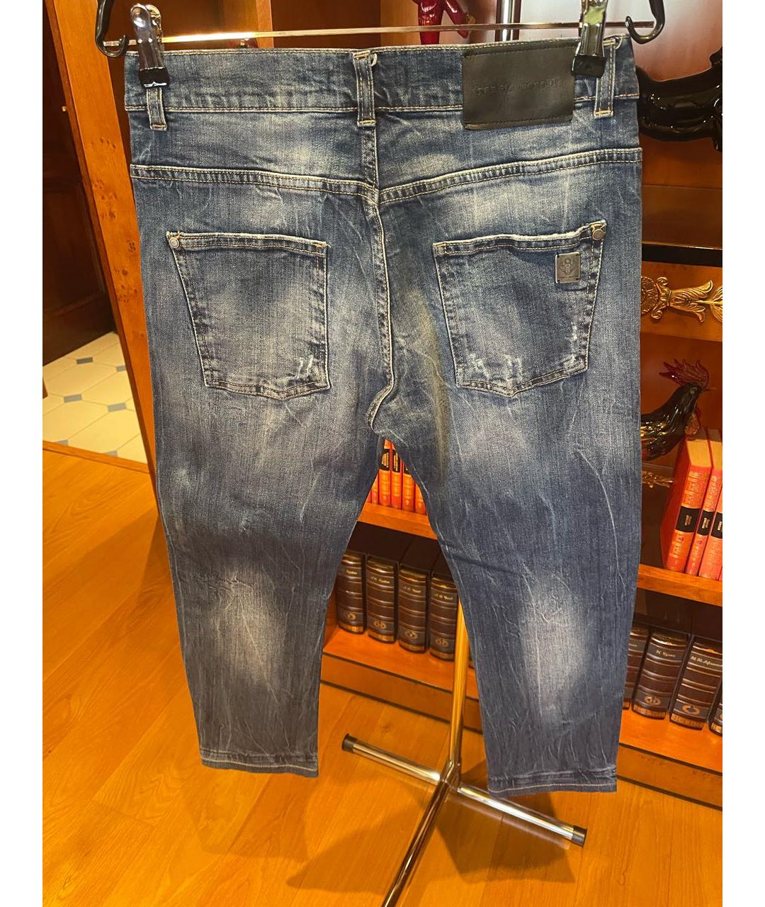FRANKIE MORELLO Темно-синие джинсы скинни, фото 2