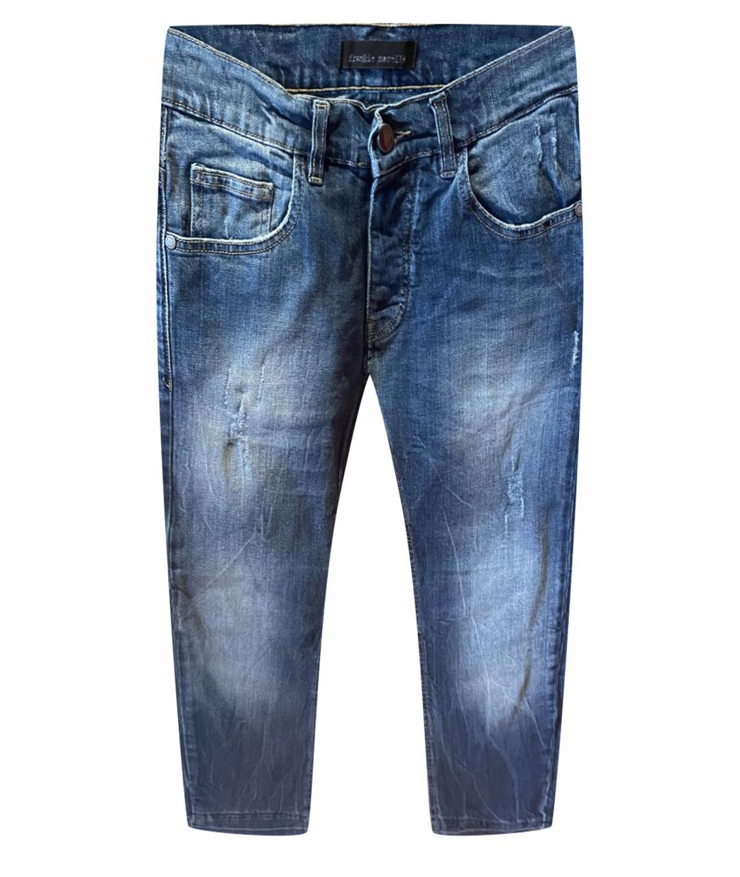FRANKIE MORELLO Темно-синие джинсы скинни, фото 1