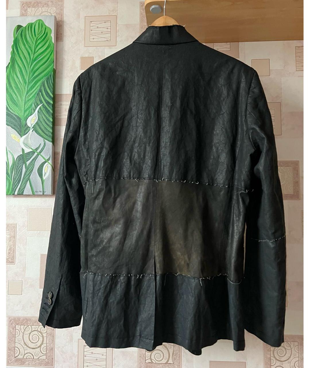 GIORGIO BRATO Черный льняной пиджак, фото 2