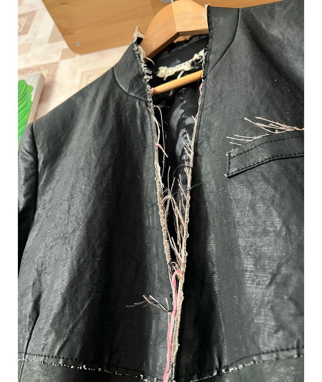 GIORGIO BRATO Черный льняной пиджак, фото 7