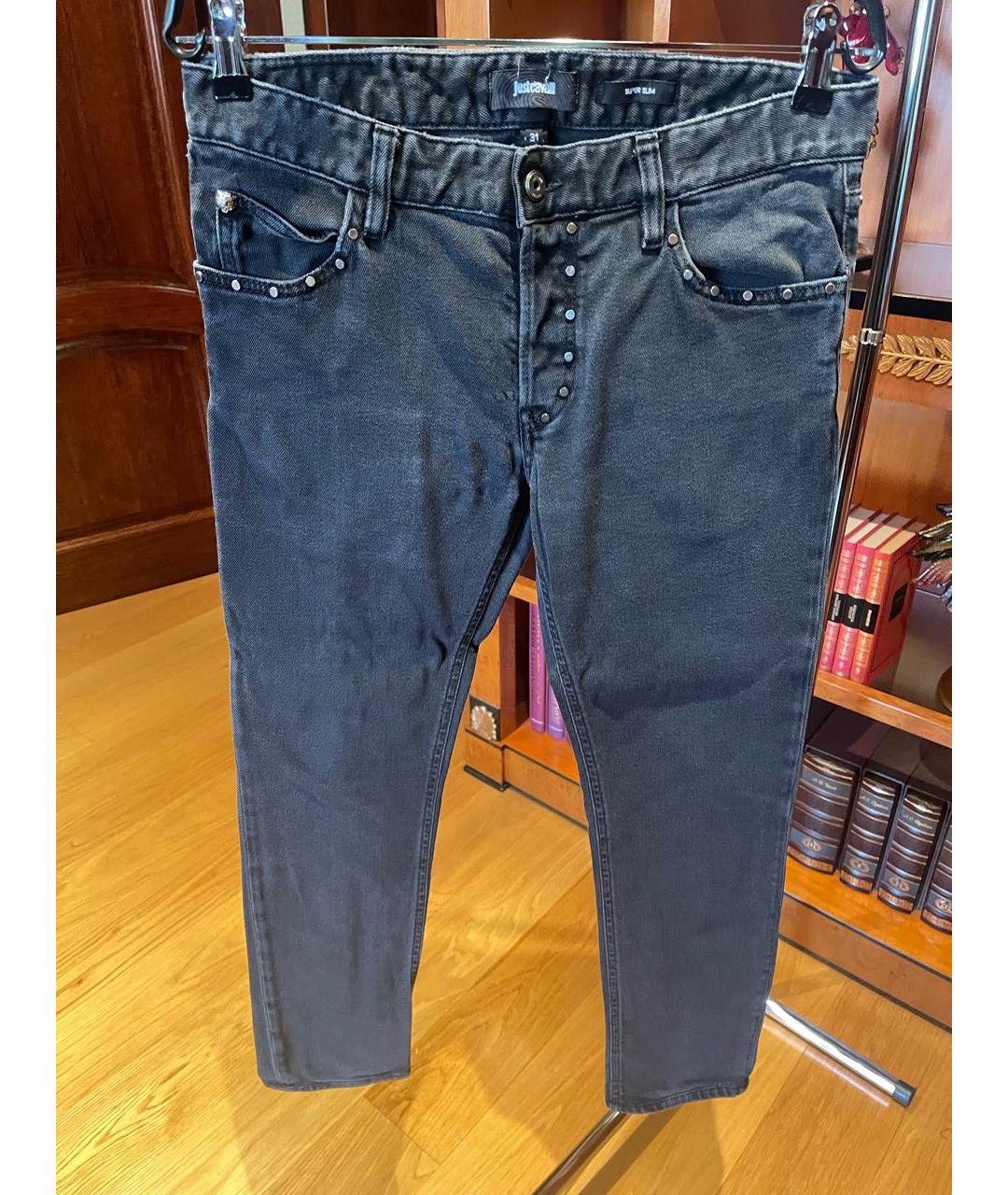 JUST CAVALLI Темно-синие джинсы скинни, фото 5