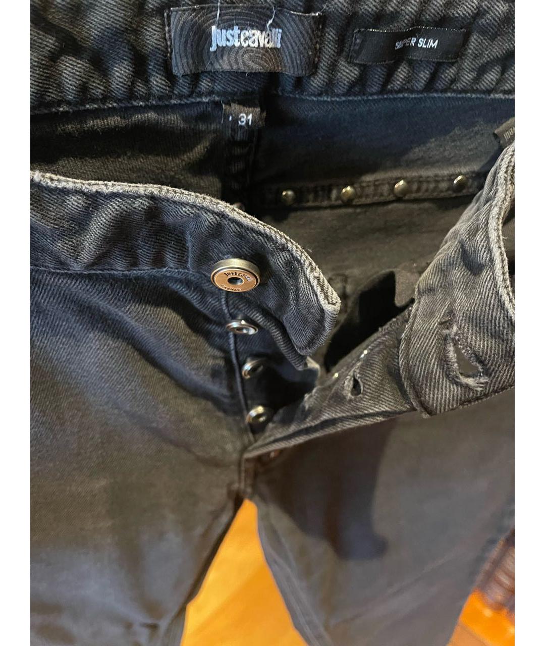 JUST CAVALLI Темно-синие джинсы скинни, фото 4