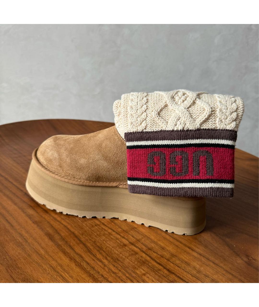 UGG AUSTRALIA Бежевые ботинки, фото 7