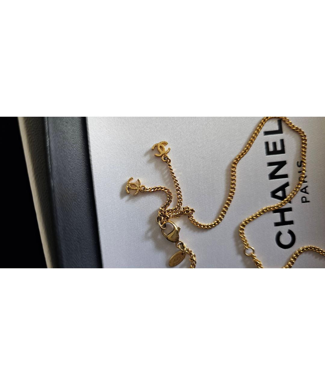 CHANEL PRE-OWNED Золотая латунная подвеска, фото 5