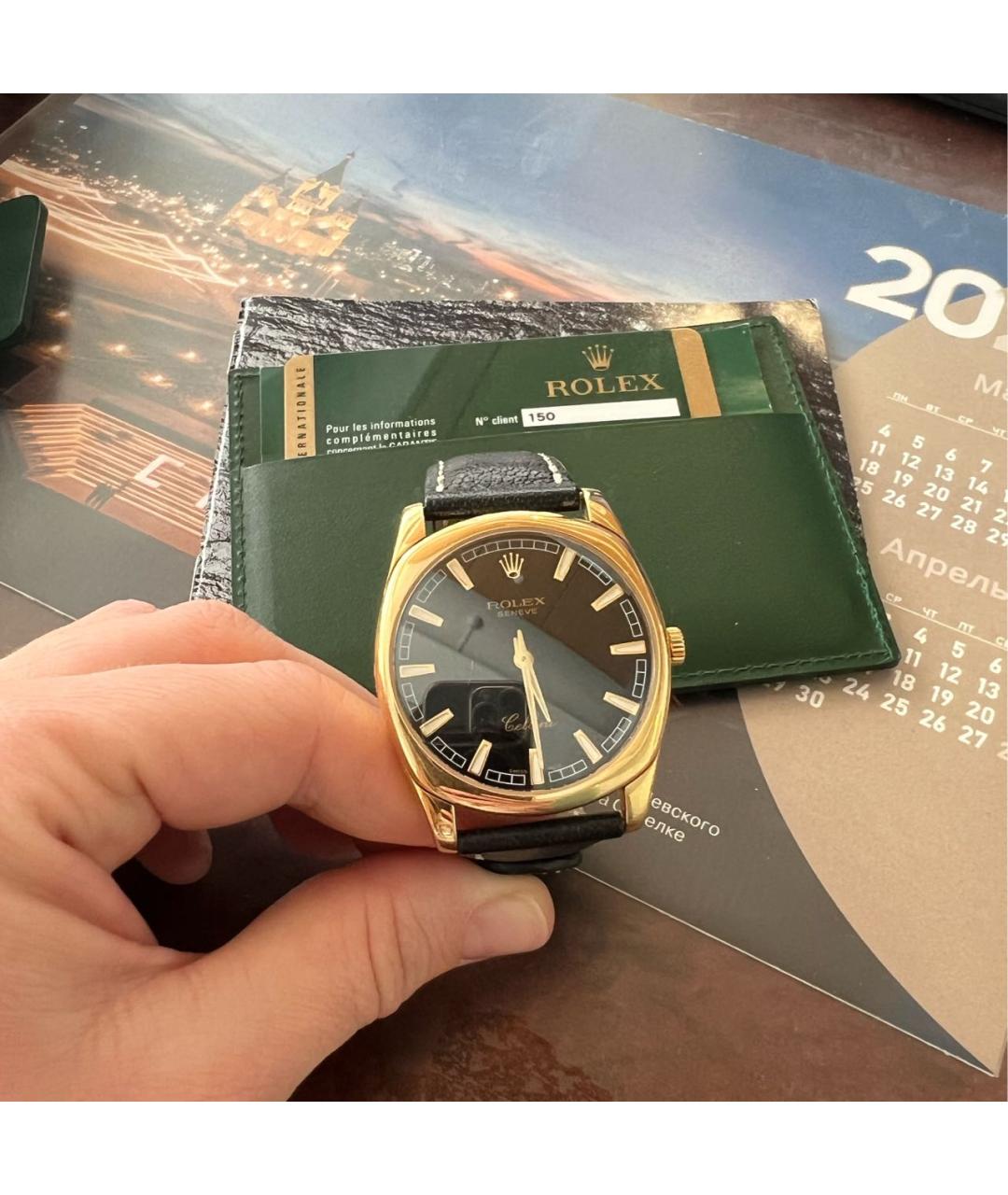 ROLEX Золотые часы из желтого золота, фото 2