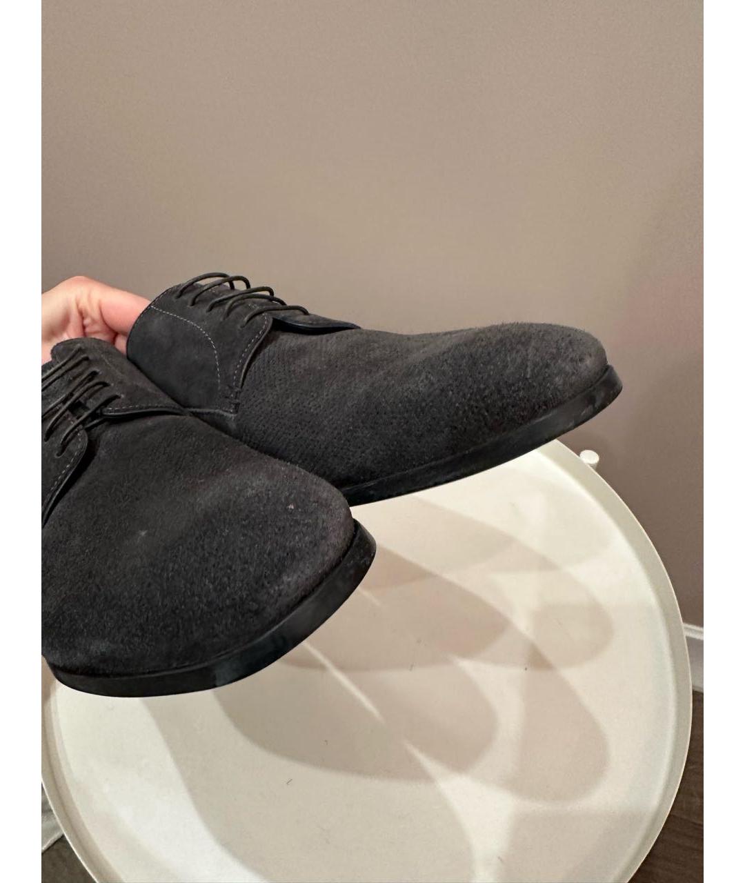 EMPORIO ARMANI Серые замшевые туфли, фото 6