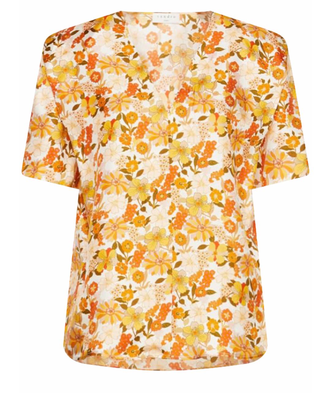 SANDRO Мульти шелковая блузы, фото 1