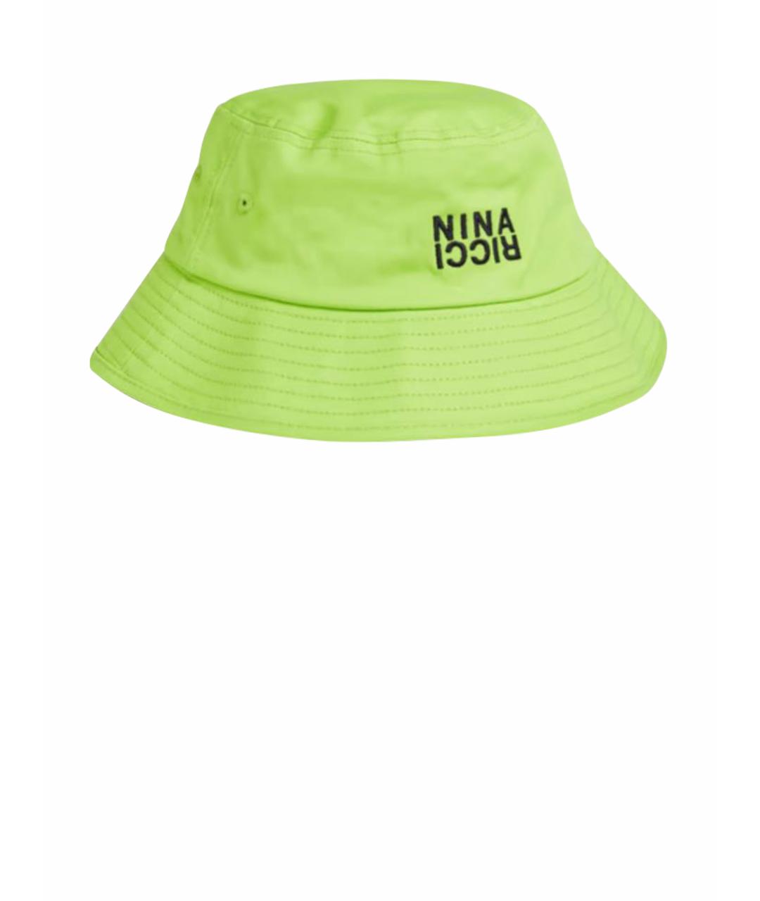 NINA RICCI Зеленая хлопковая панама, фото 1