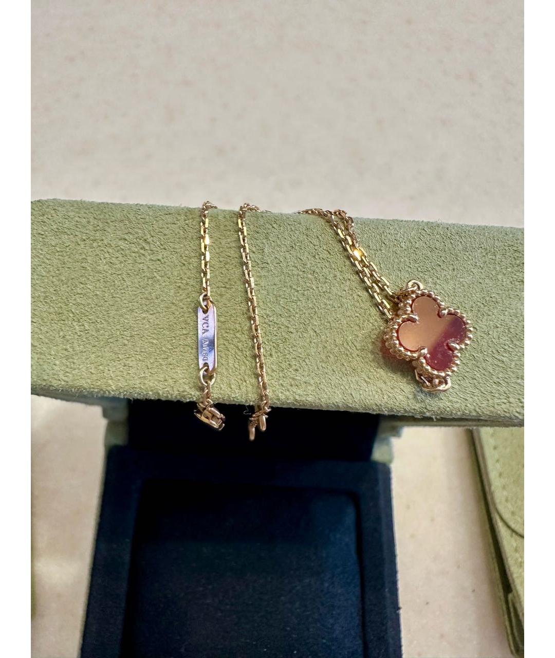 VAN CLEEF & ARPELS Бордовый комплект из розового золота, фото 5