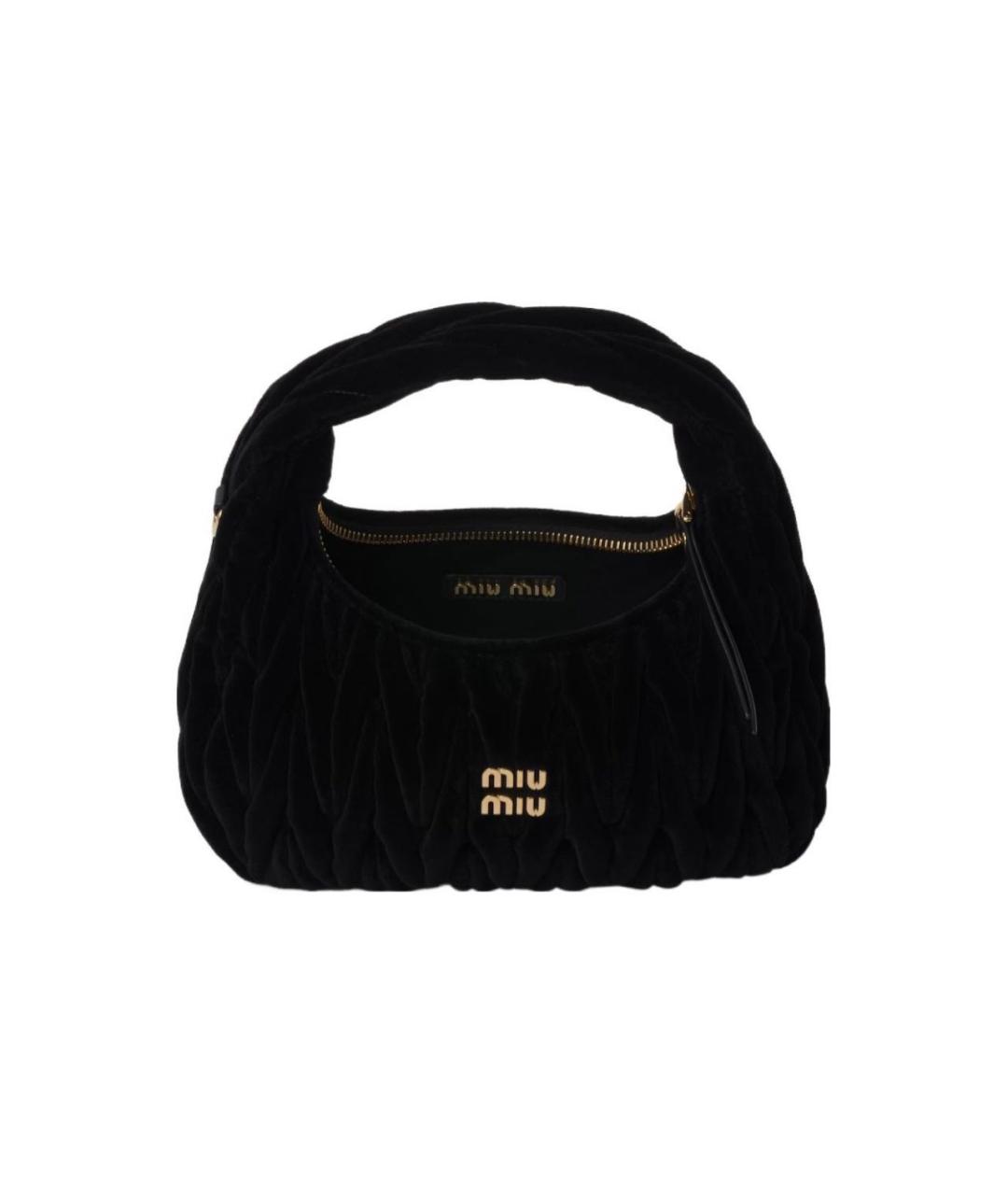 MIU MIU Черная сумка с короткими ручками, фото 4