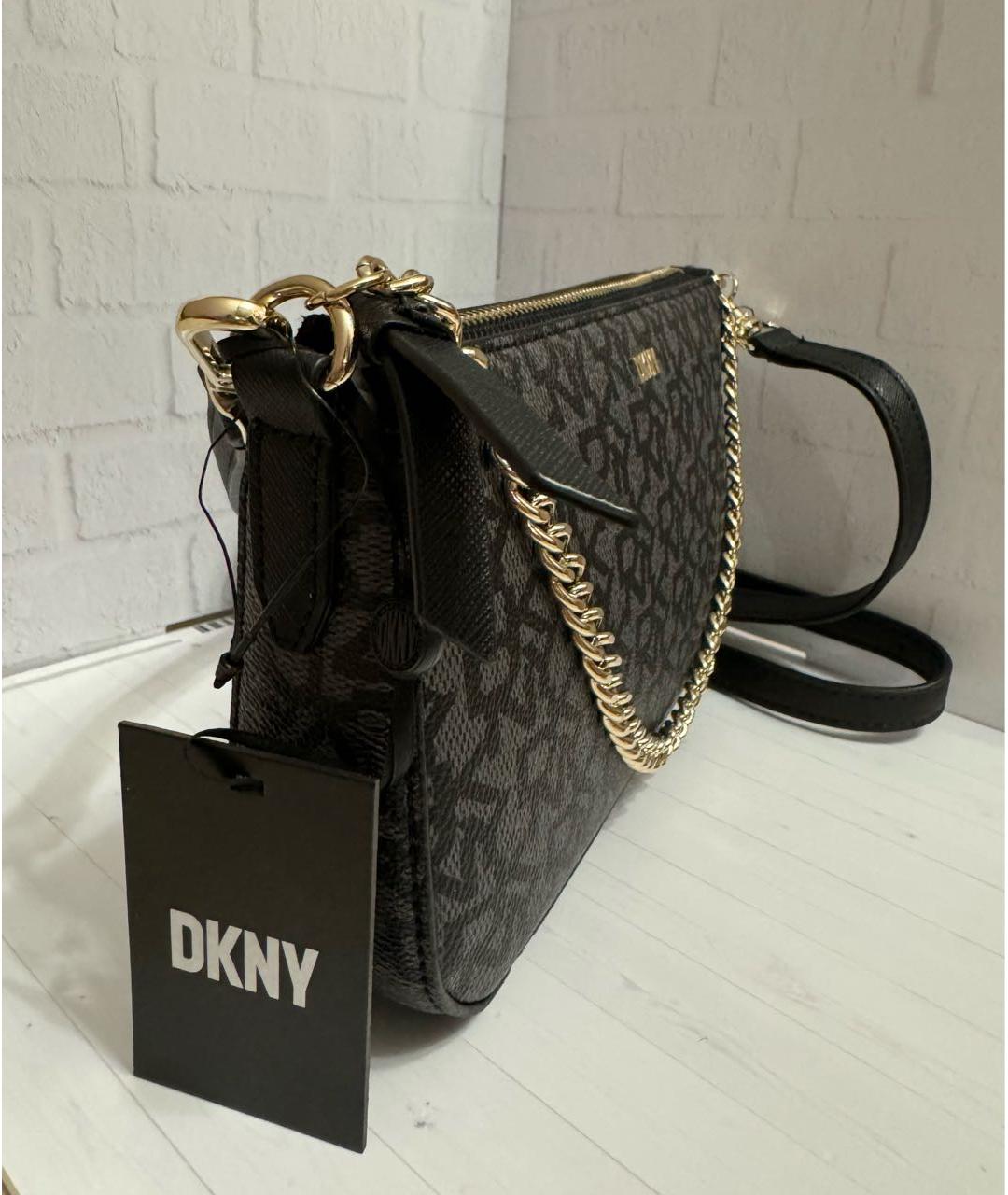 DKNY Черная сумка с короткими ручками, фото 2