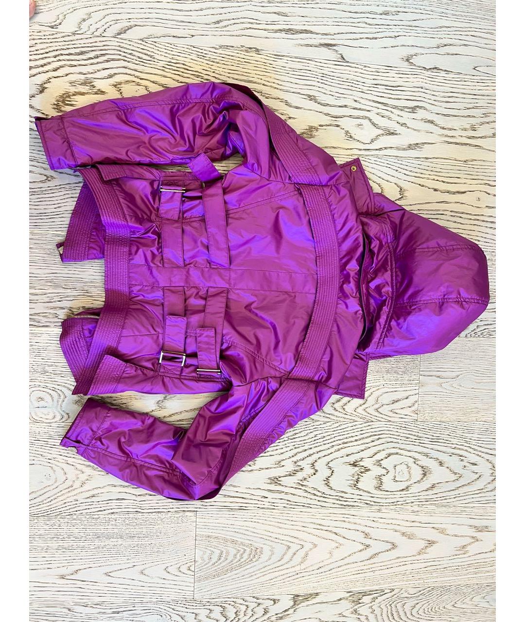 VERSACE COLLECTION Фиолетовая полиуретановая куртка, фото 2