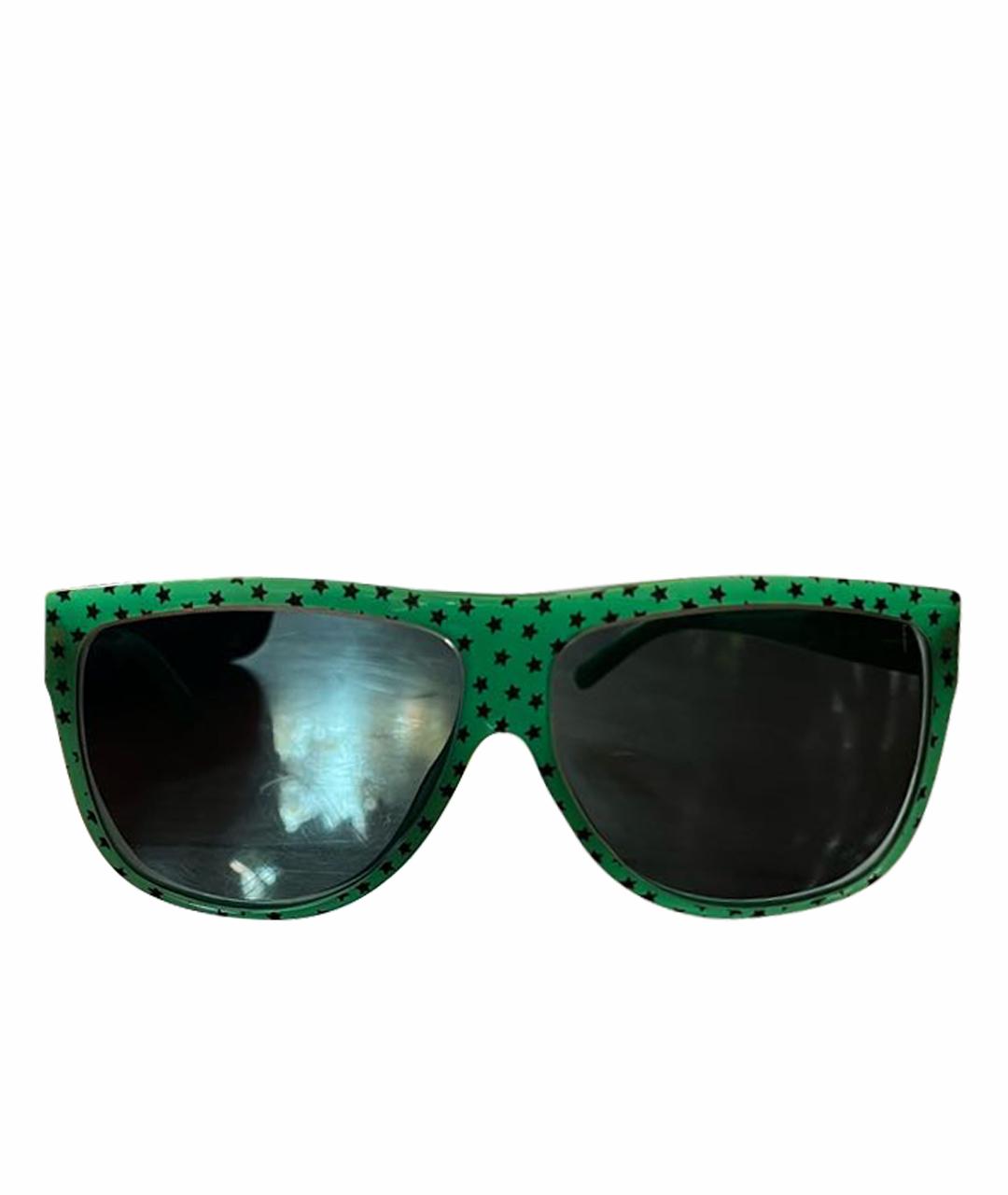 DOLCE&GABBANA Зеленые пластиковые солнцезащитные очки, фото 1