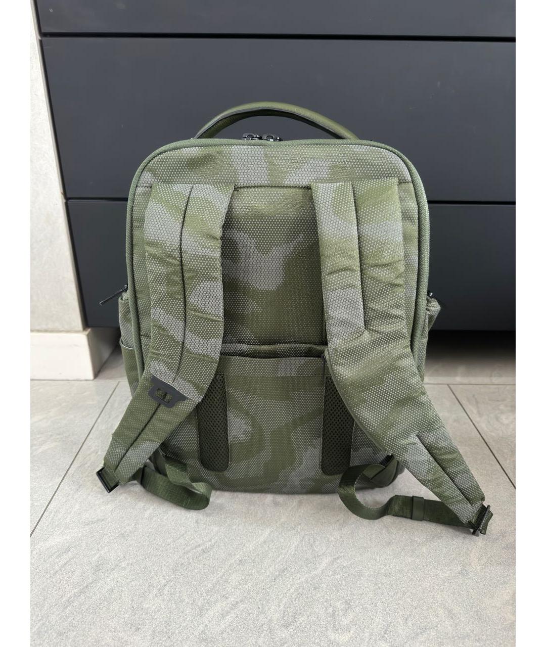PIQUADRO Зеленый синтетический рюкзак, фото 3