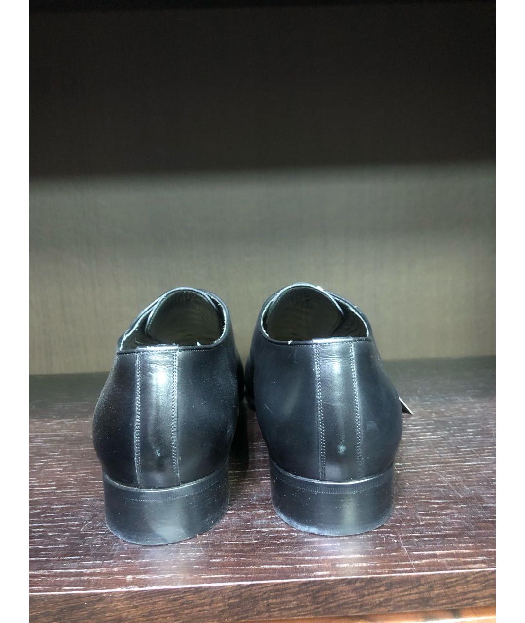 STEFANO RICCI Черные кожаные туфли, фото 4