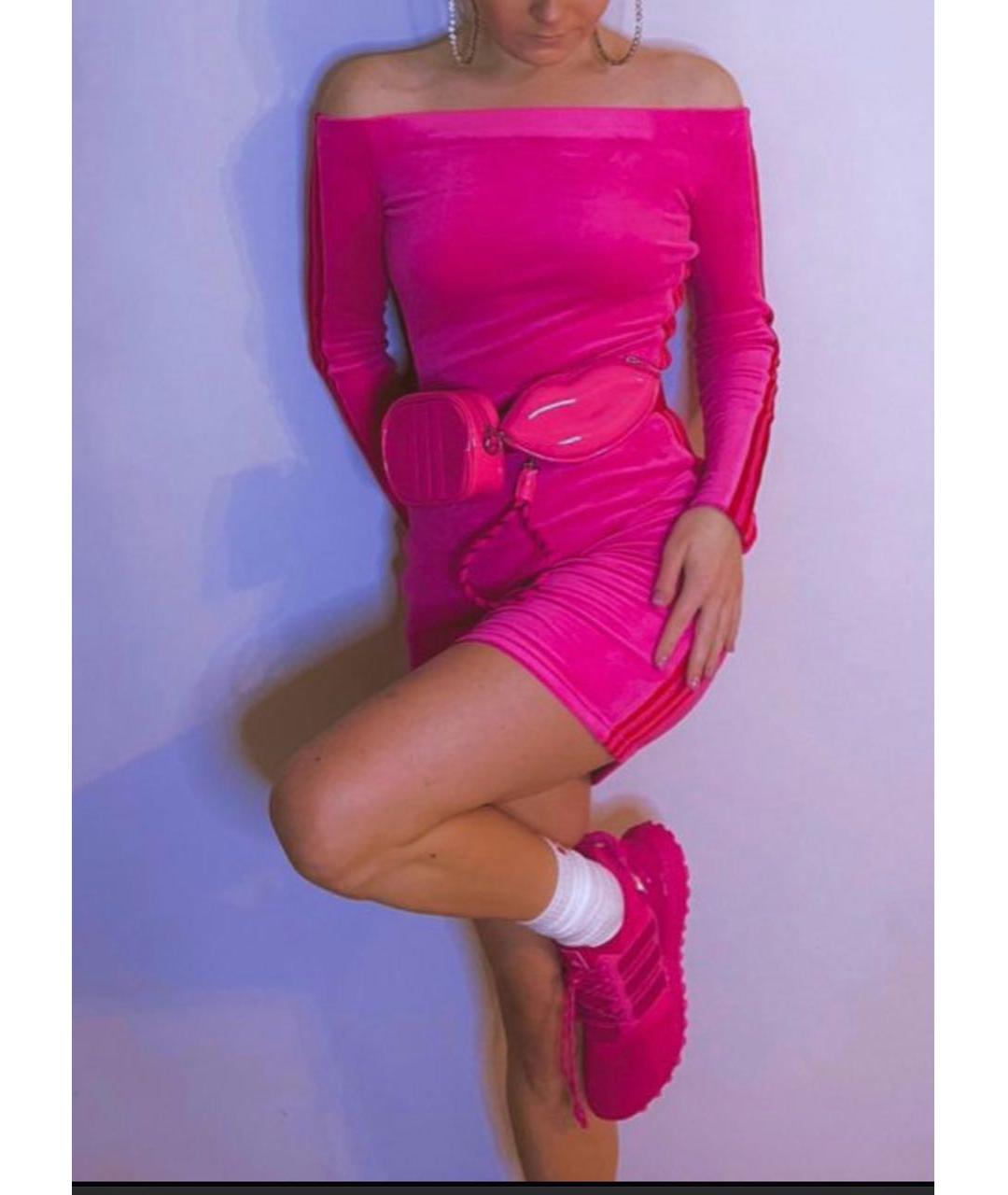 ADIDAS Розовое повседневное платье, фото 6