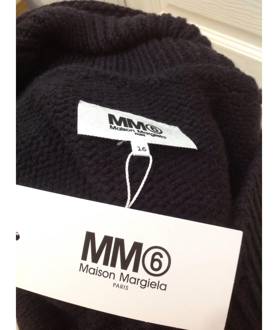 MM6 MAISON MARGIELA Черный шерстяной джемпер / свитер, фото 4