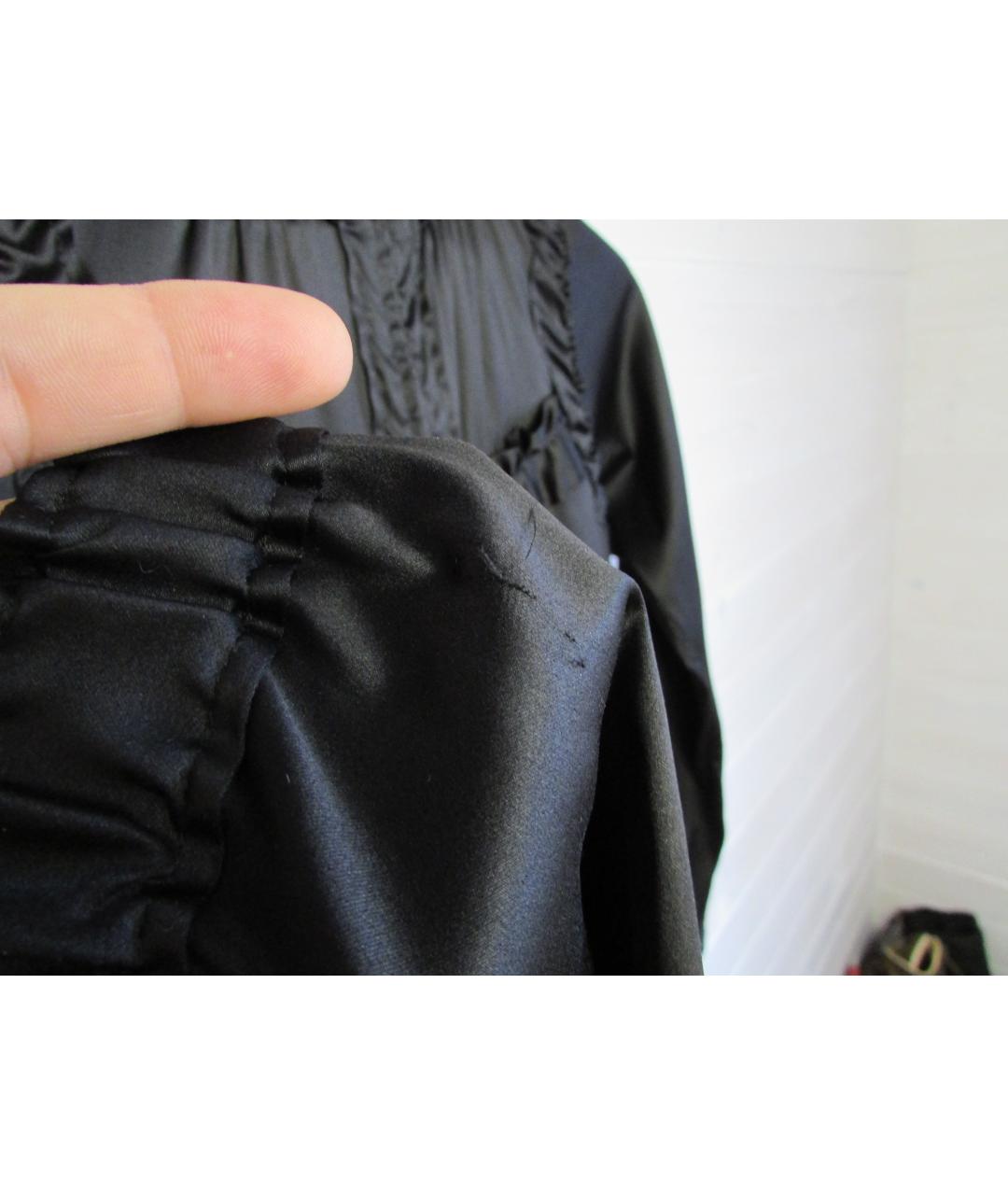 SAINT LAURENT Черная шелковая куртка, фото 7
