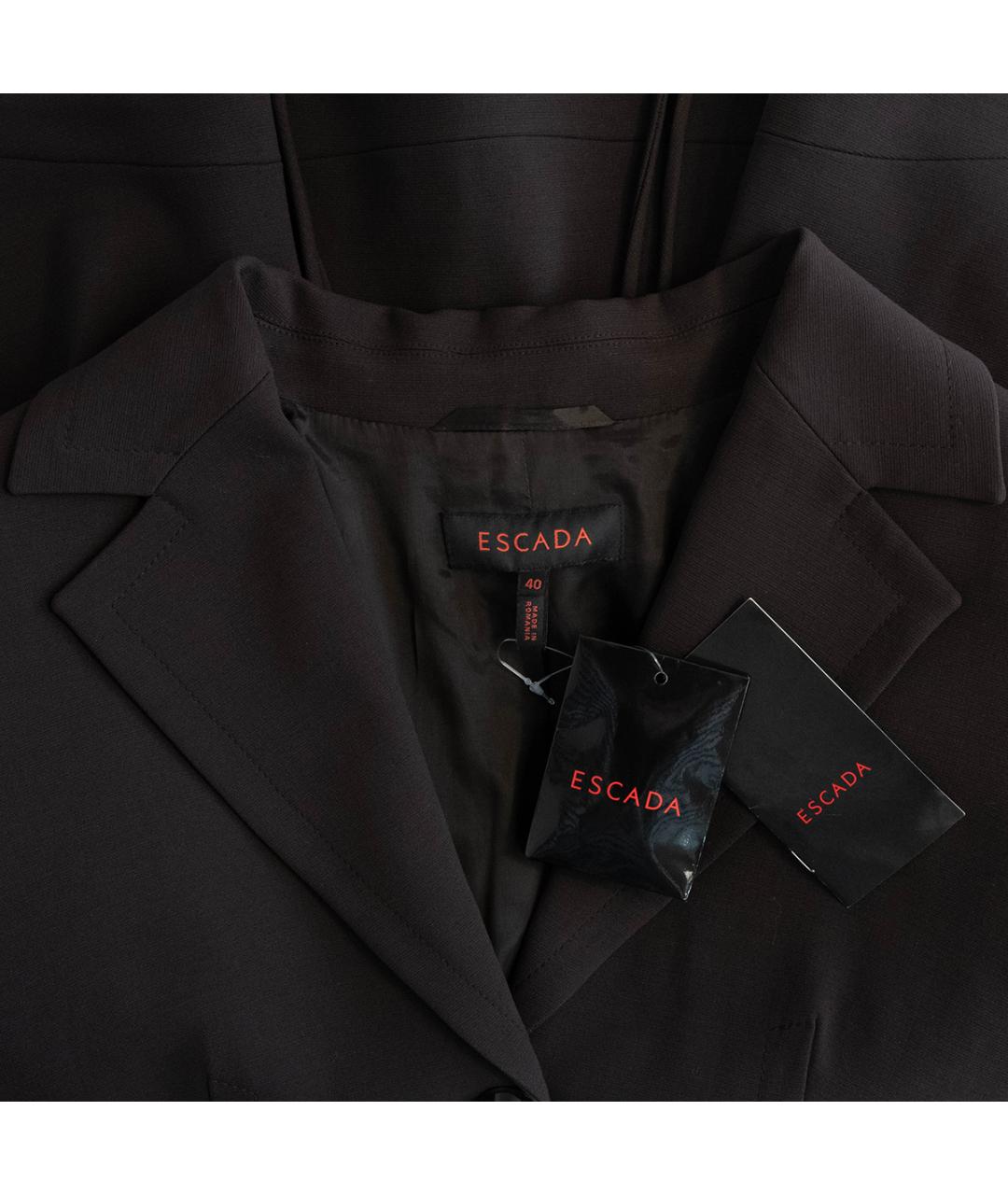 ESCADA Коричневый шерстяной жакет/пиджак, фото 3