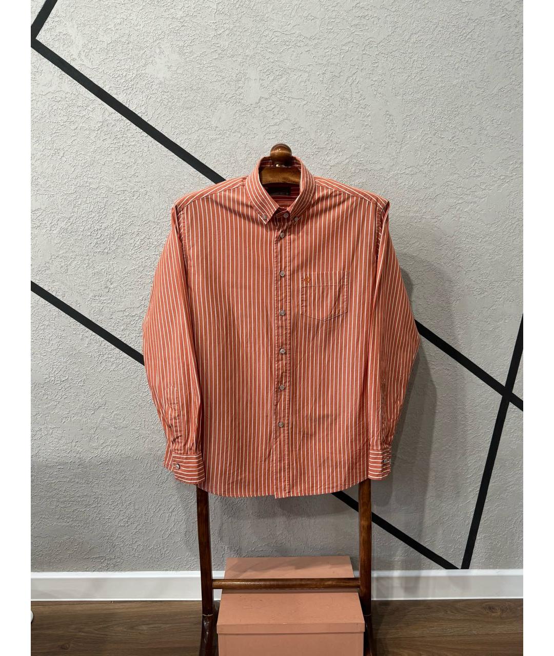 CHRISTIAN DIOR PRE-OWNED Оранжевая хлопко-полиэстеровая кэжуал рубашка, фото 9