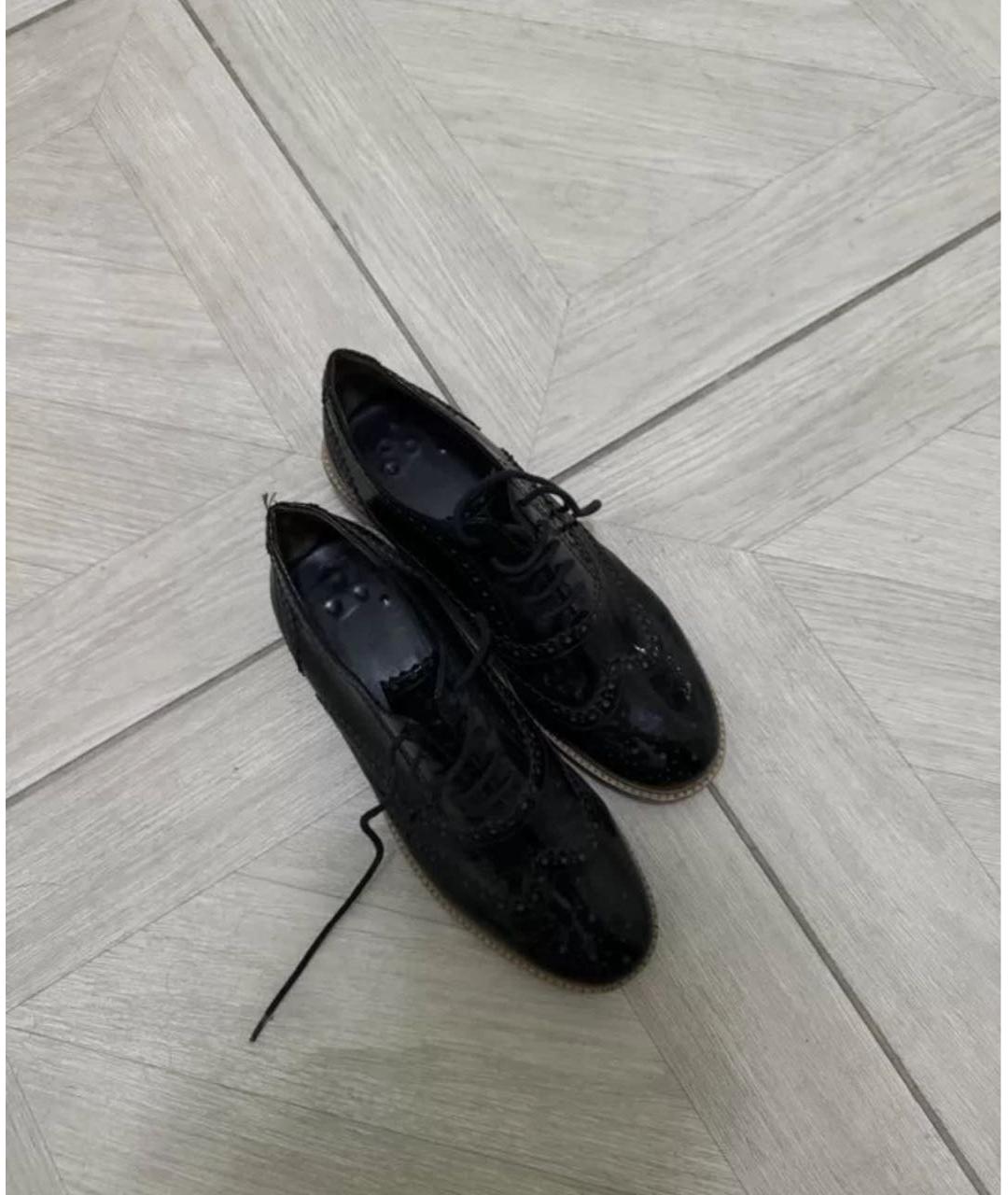 JIL SANDER Черные ботинки из лакированной кожи, фото 2