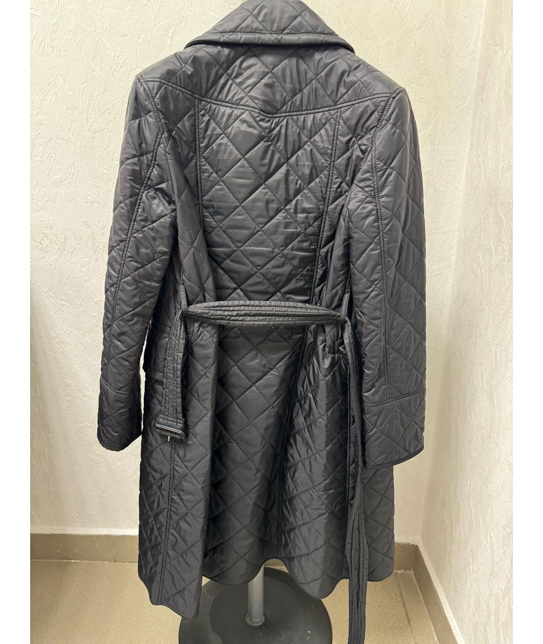 BURBERRY Черное полиамидовое пальто, фото 2