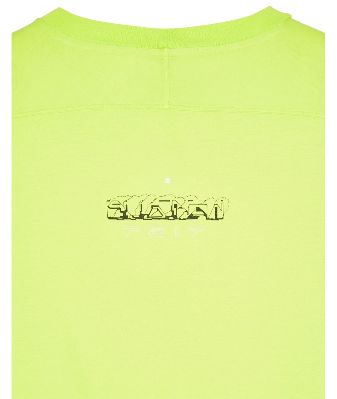 STONE ISLAND Зеленая хлопковая футболка, фото 4