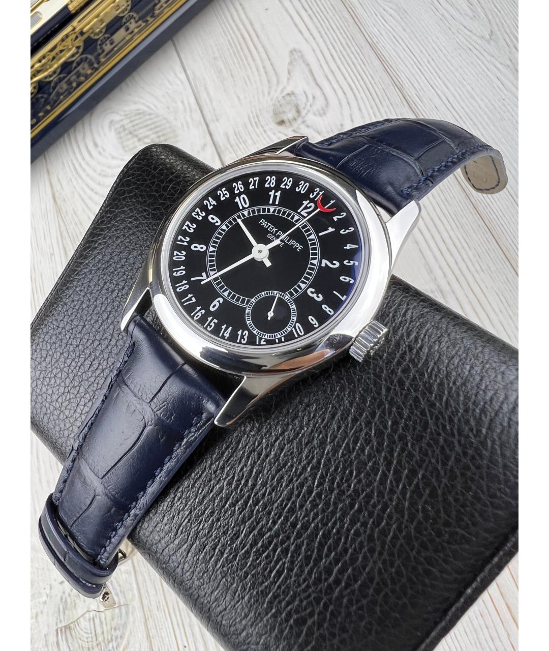 PATEK PHILIPPE Черные часы из белого золота, фото 2