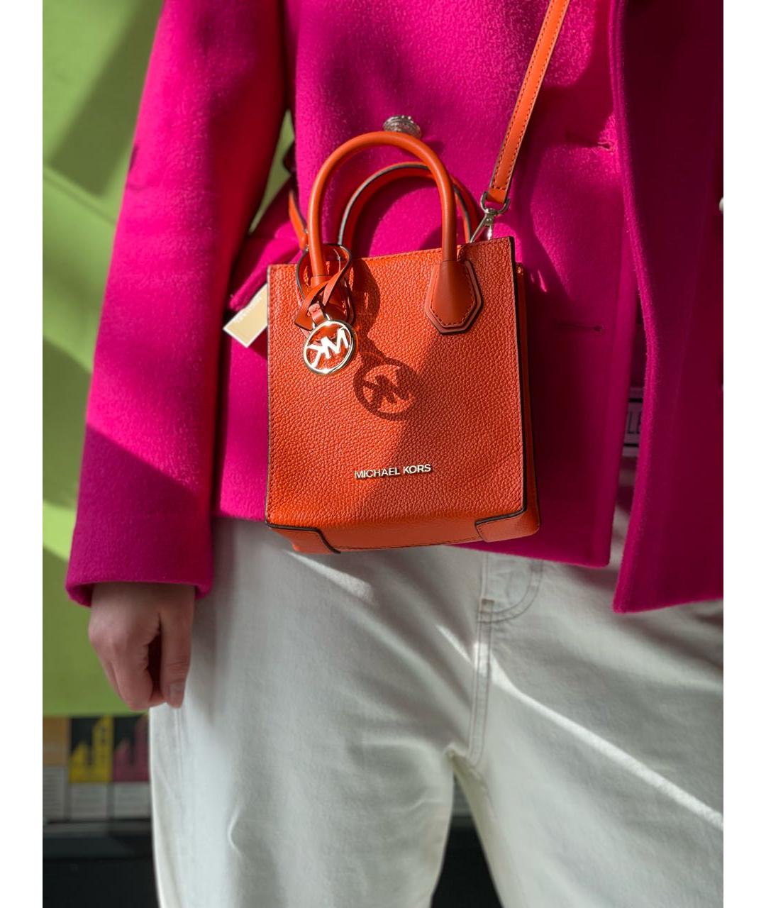 MICHAEL KORS Оранжевая сумка через плечо, фото 5