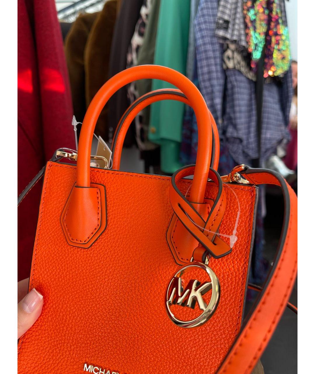 MICHAEL KORS Оранжевая сумка через плечо, фото 3