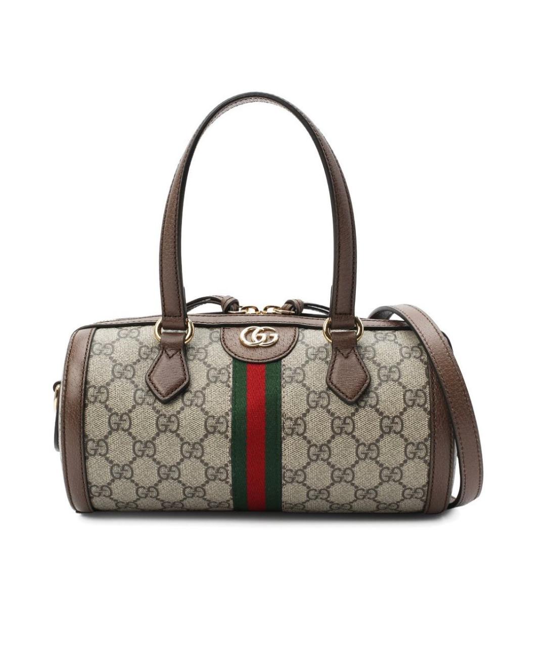 GUCCI Коричневая сумка с короткими ручками, фото 1