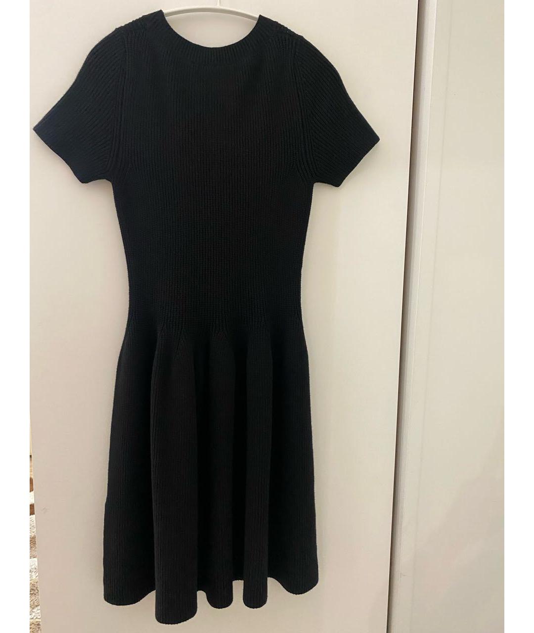 ELISABETTA FRANCHI Черное вискозное повседневное платье, фото 2