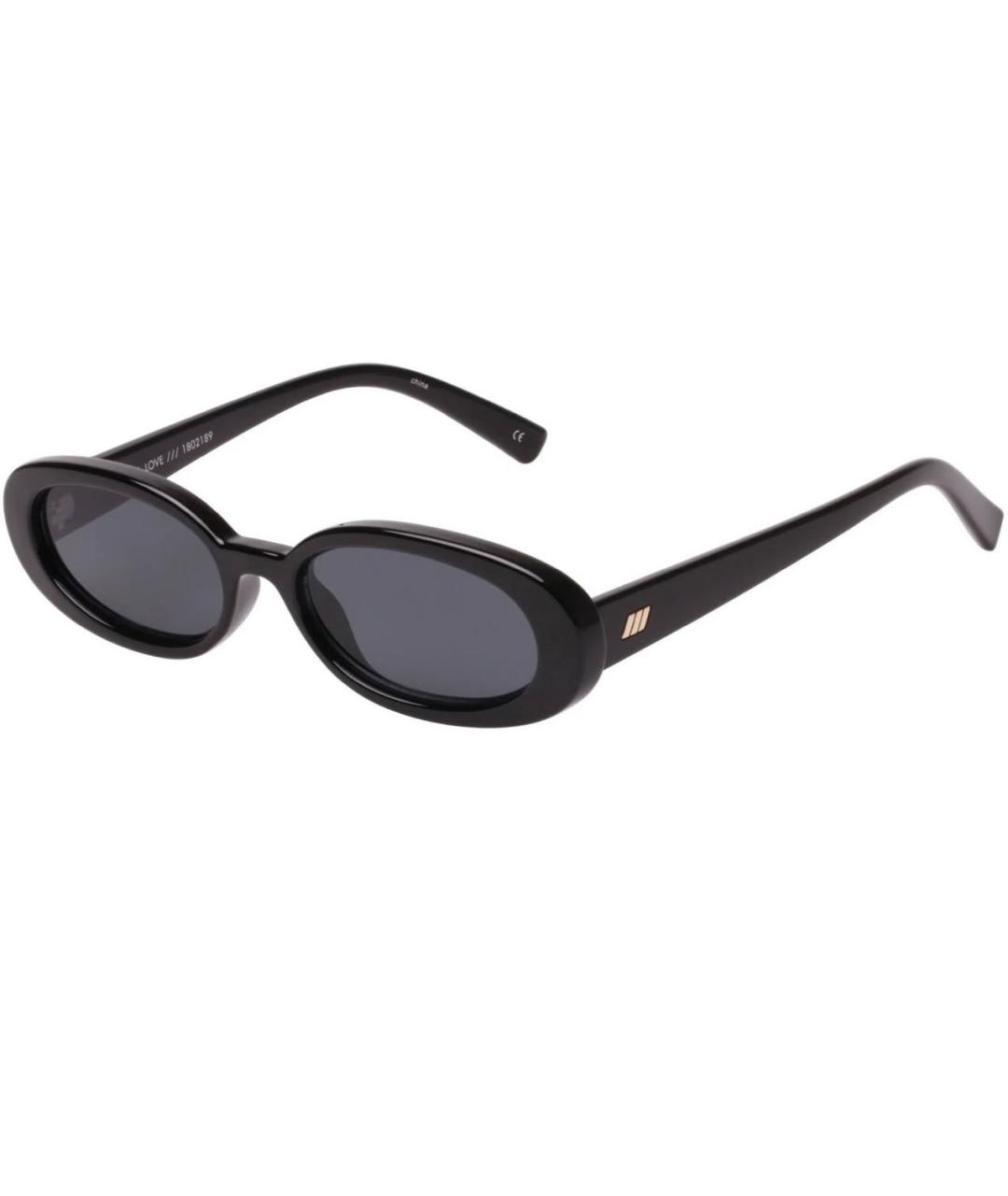 LE SPECS Черные пластиковые солнцезащитные очки, фото 1