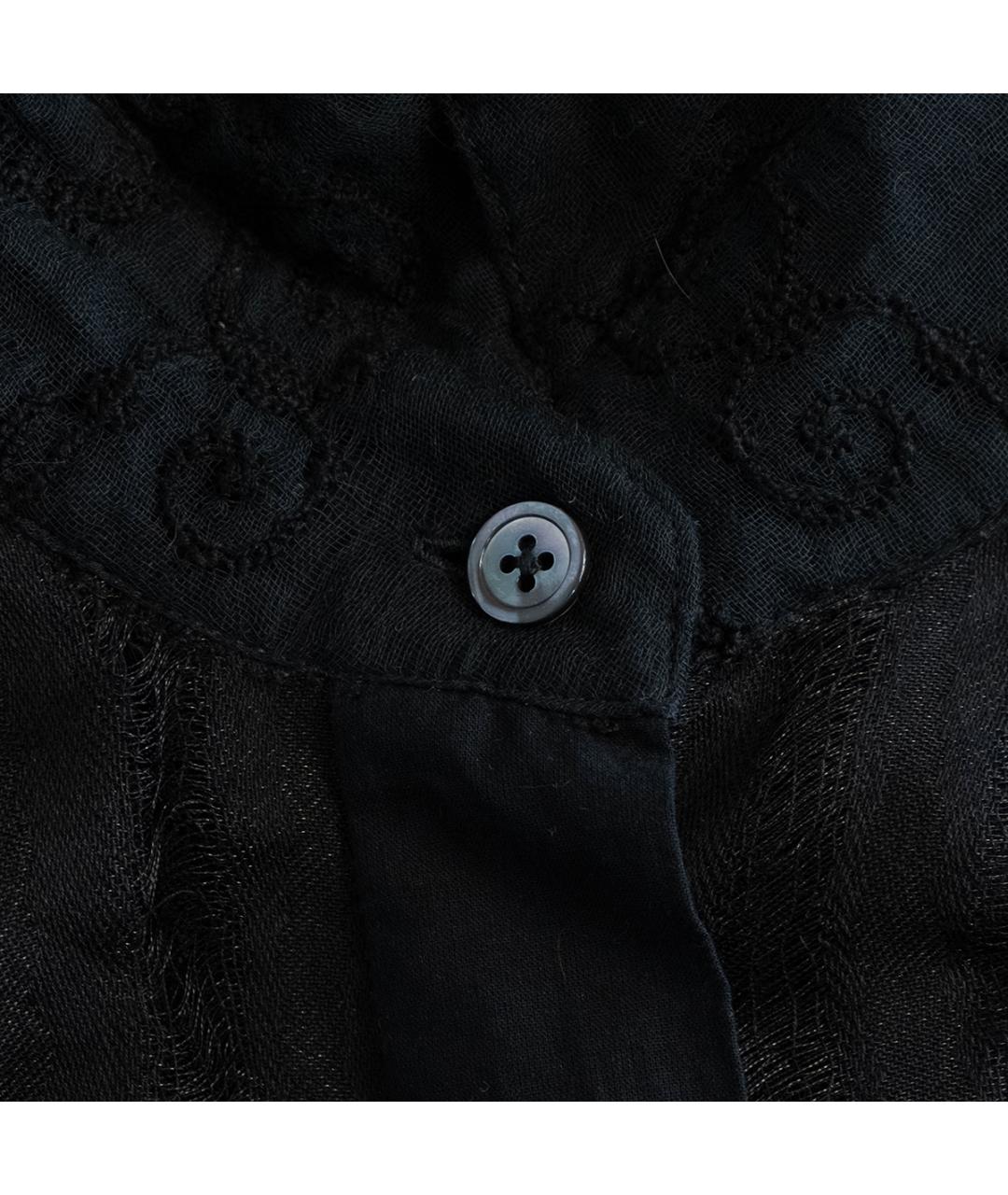 ANN DEMEULEMEESTER Черная шелковая блузы, фото 4