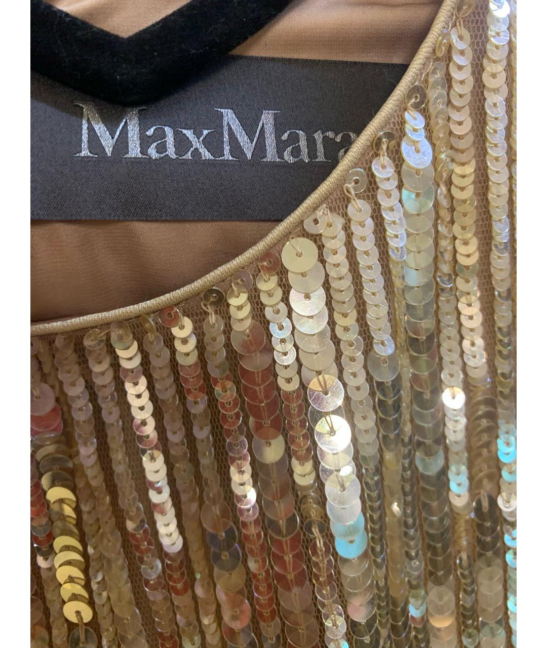 MAX MARA Мульти полиамидовое коктейльное платье, фото 4