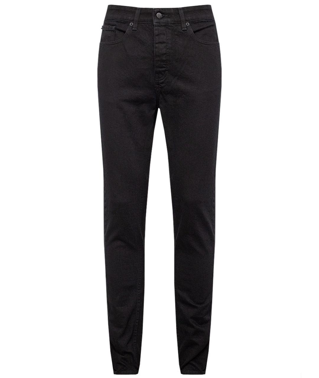 IRO Черные хлопковые прямые джинсы, фото 5