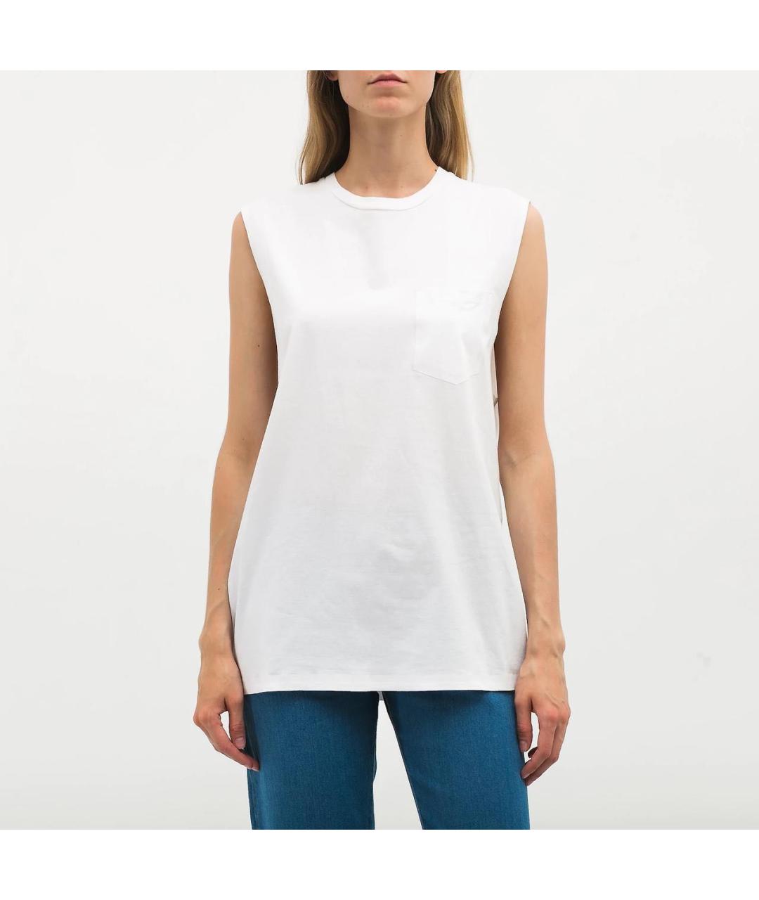 T BY ALEXANDER WANG Белая хлопковая майка, фото 2