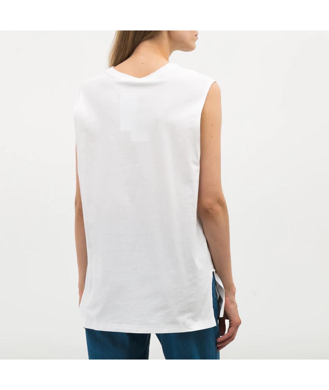 T BY ALEXANDER WANG Белая хлопковая майка, фото 8
