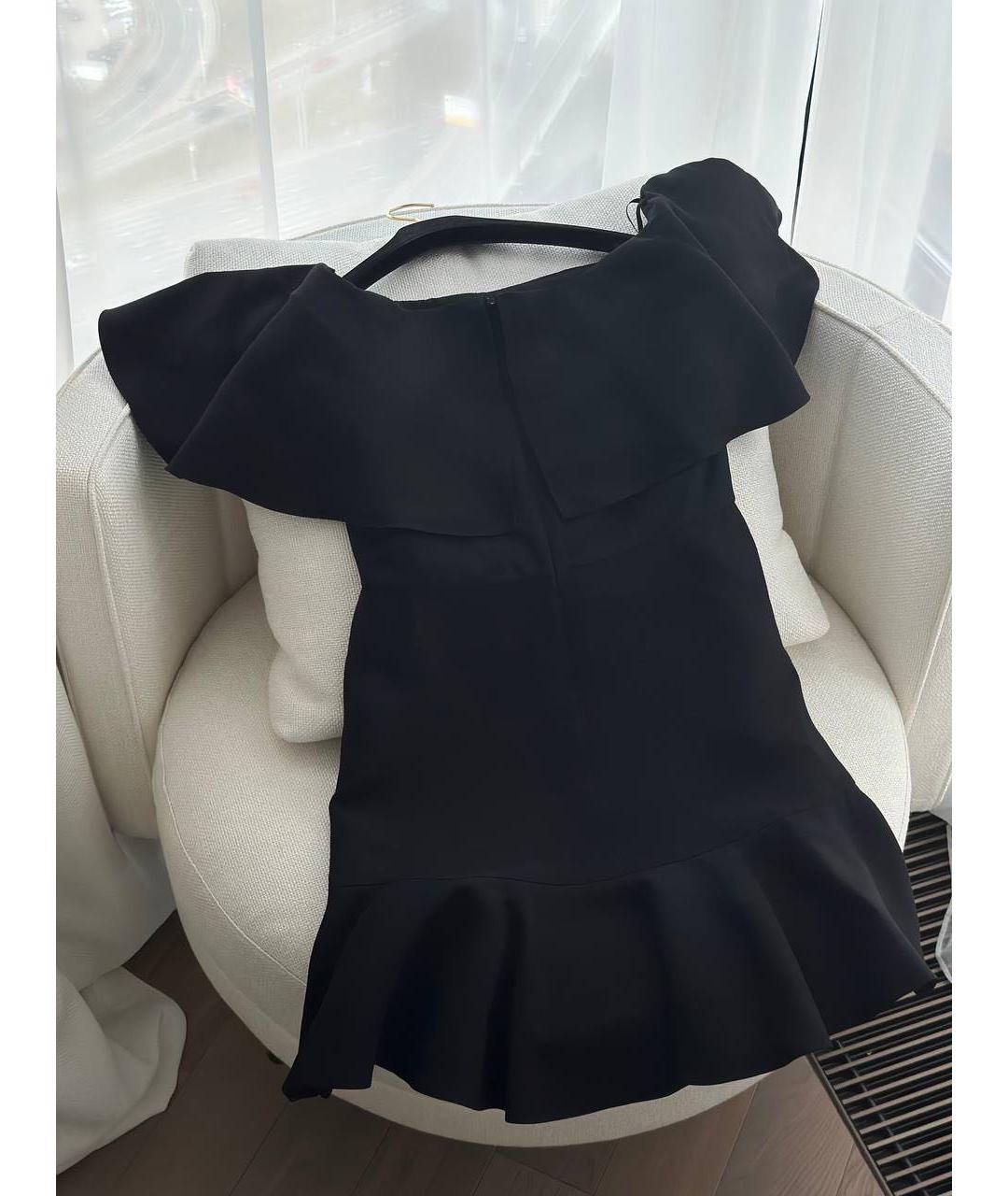 VALENTINO Черное шерстяное коктейльное платье, фото 2